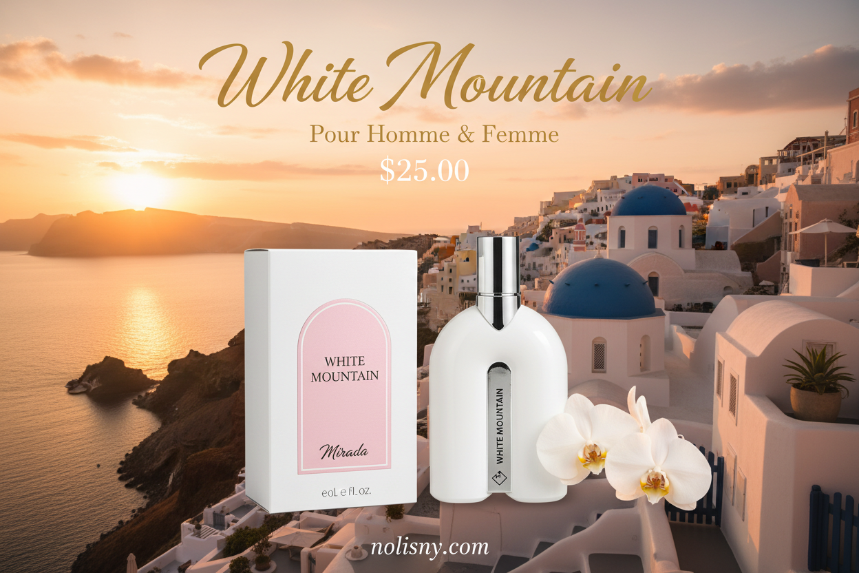 White Mountain – Eau de Parfum Unisex Fresco y Exclusivo